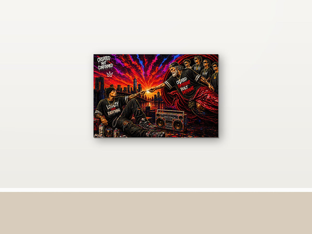 22913 als Leinwand im Raum