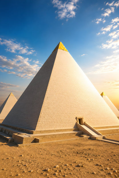Pyramiden von Gizeh – Goldene Stunde