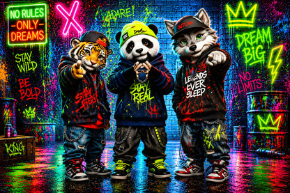 Dream Big Crew – Neon Streetwear Tiere