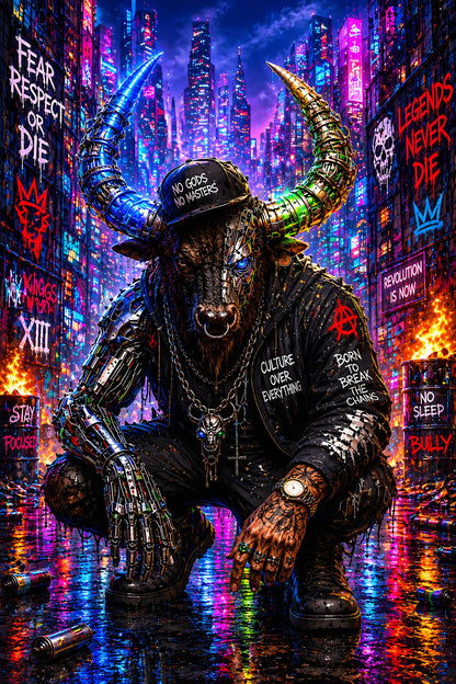 Raging Bull – Neon-Minotaurus