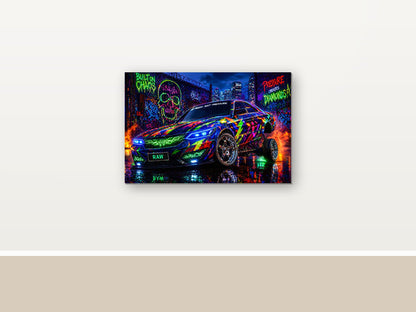 22850 als Leinwand im Raum