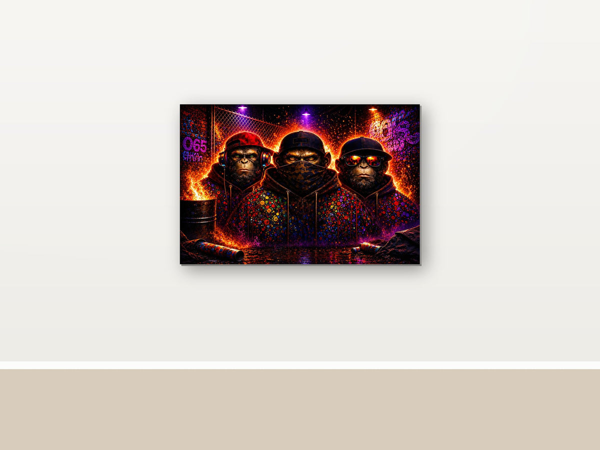 22854 als Leinwand im Raum