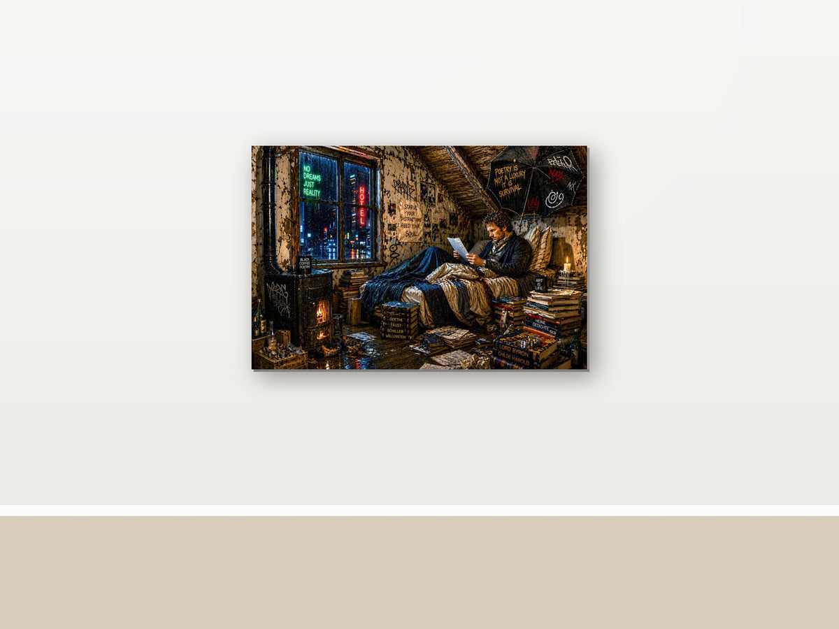 22858 als Leinwand im Raum