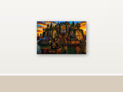 22872 als Leinwand im Raum