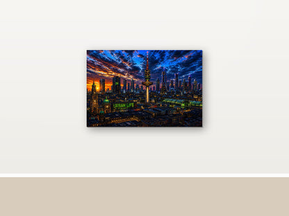 22875 als Leinwand im Raum