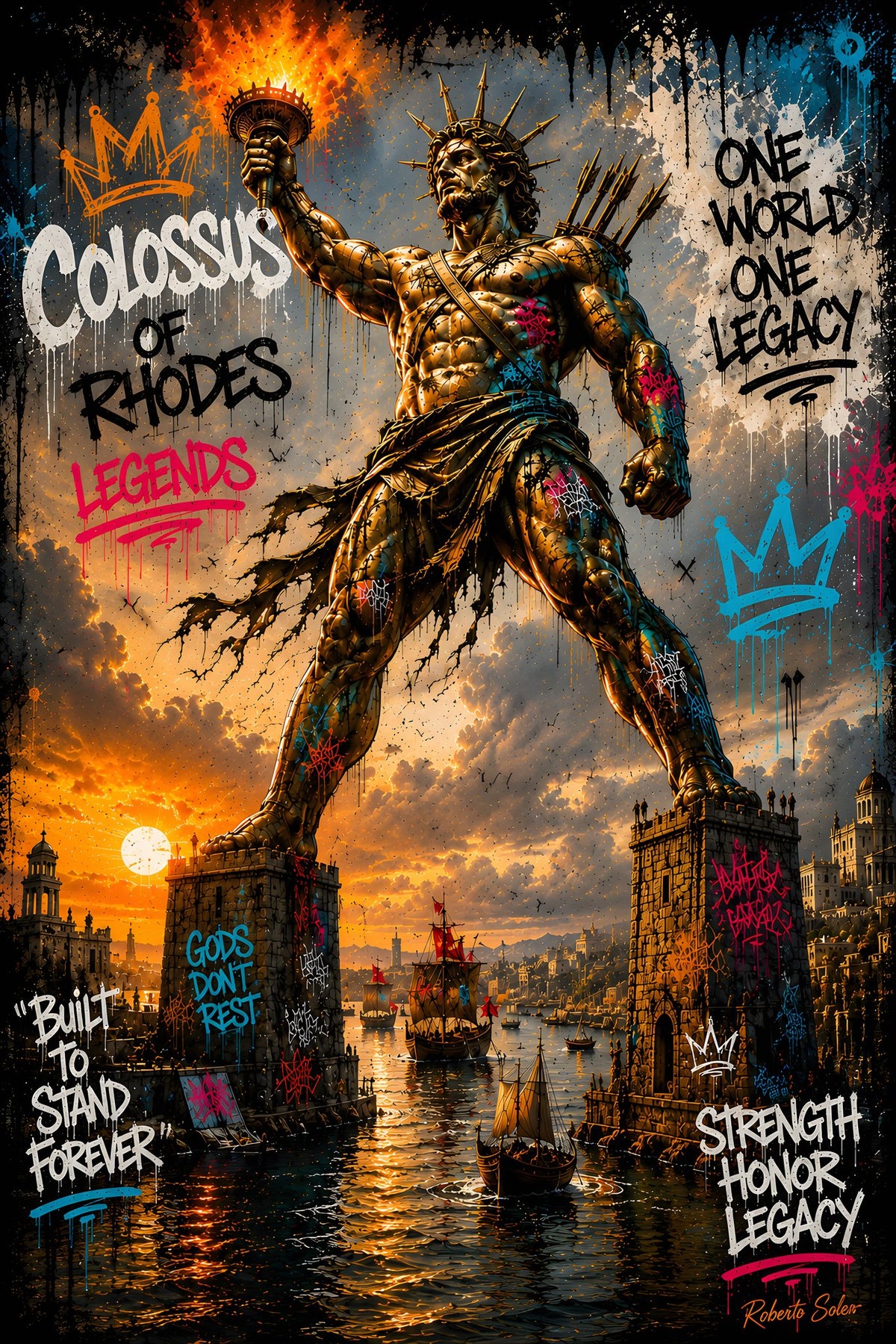 Colossus of Rhodes – Graffiti Edition