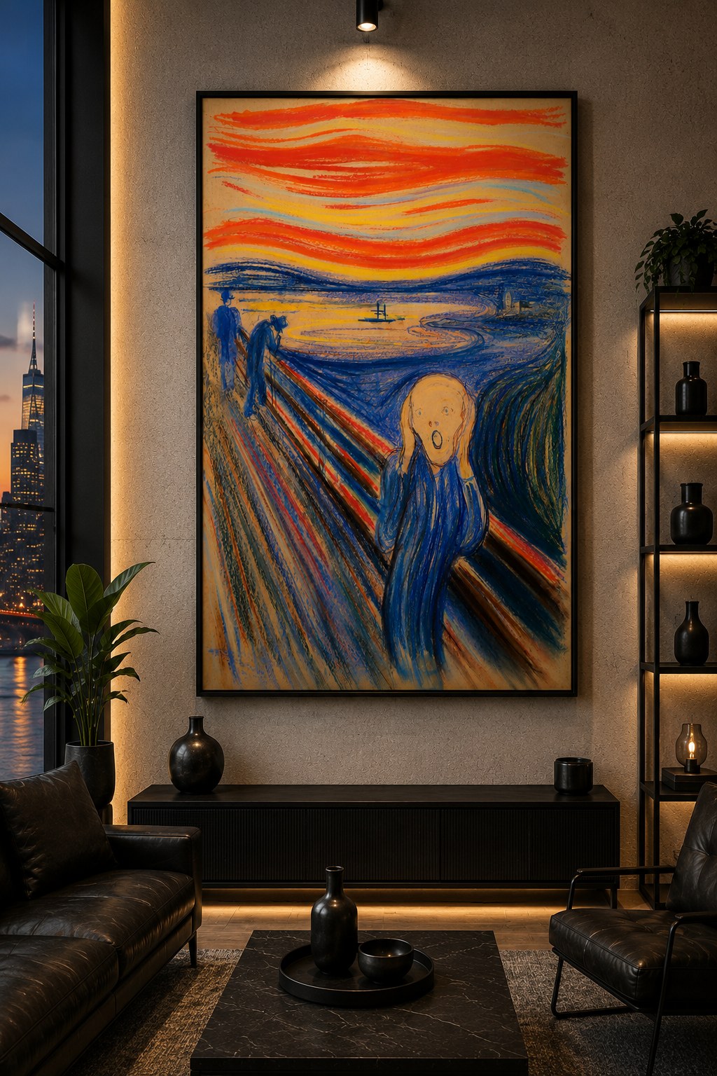 Lautlos – Urban Edition – Leinwandbild im Raum