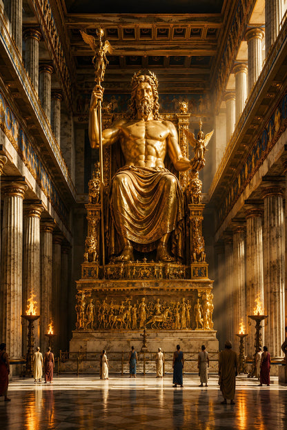 Zeusstatue von Olympia – Goldener Thron