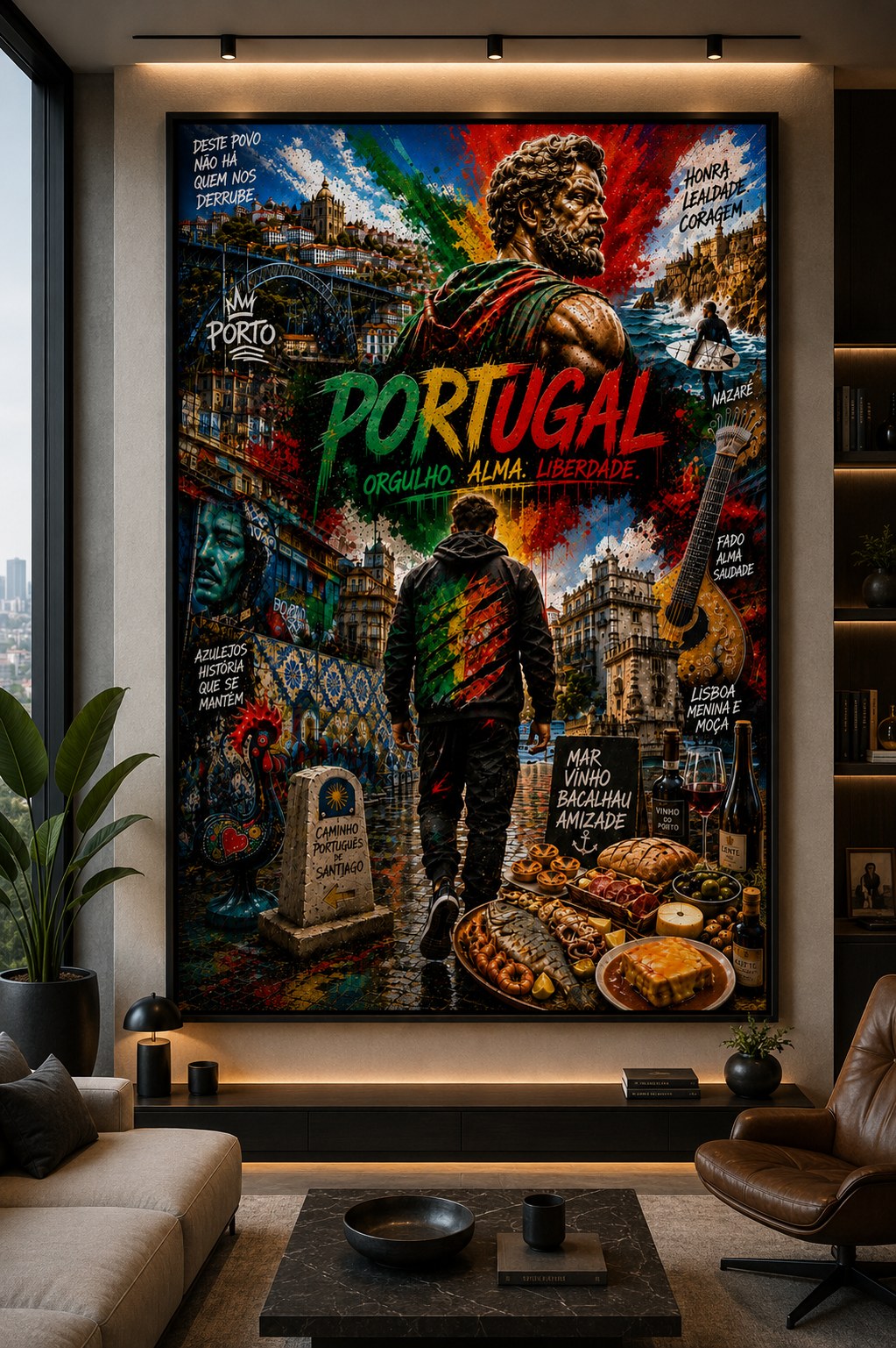 Portugal Pride – Alma & Attitüde – Leinwandbild im Raum